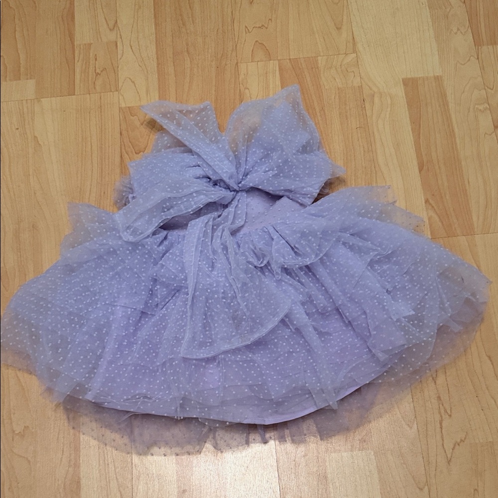 Lola Lavender Dot Tulle Skirt